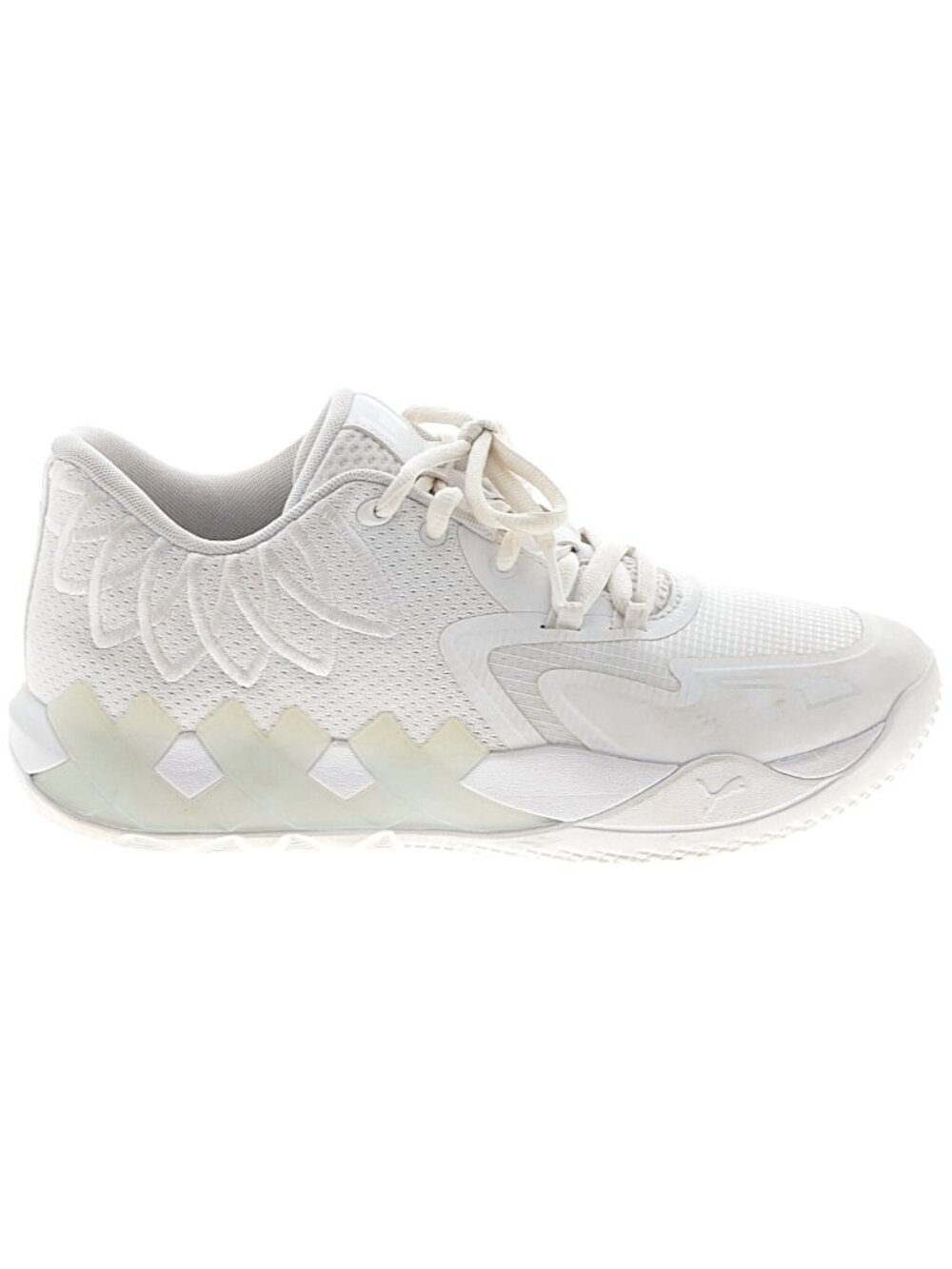 Gorgeous PUMA MB.01 Lo "Triple White" Men's size 8